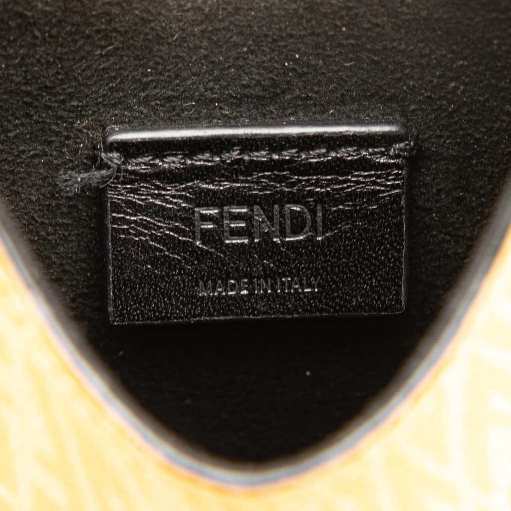 Fendi Sarah Coleman Coated Canvas FF Vertigo Phone Holder Crossbody - Side view