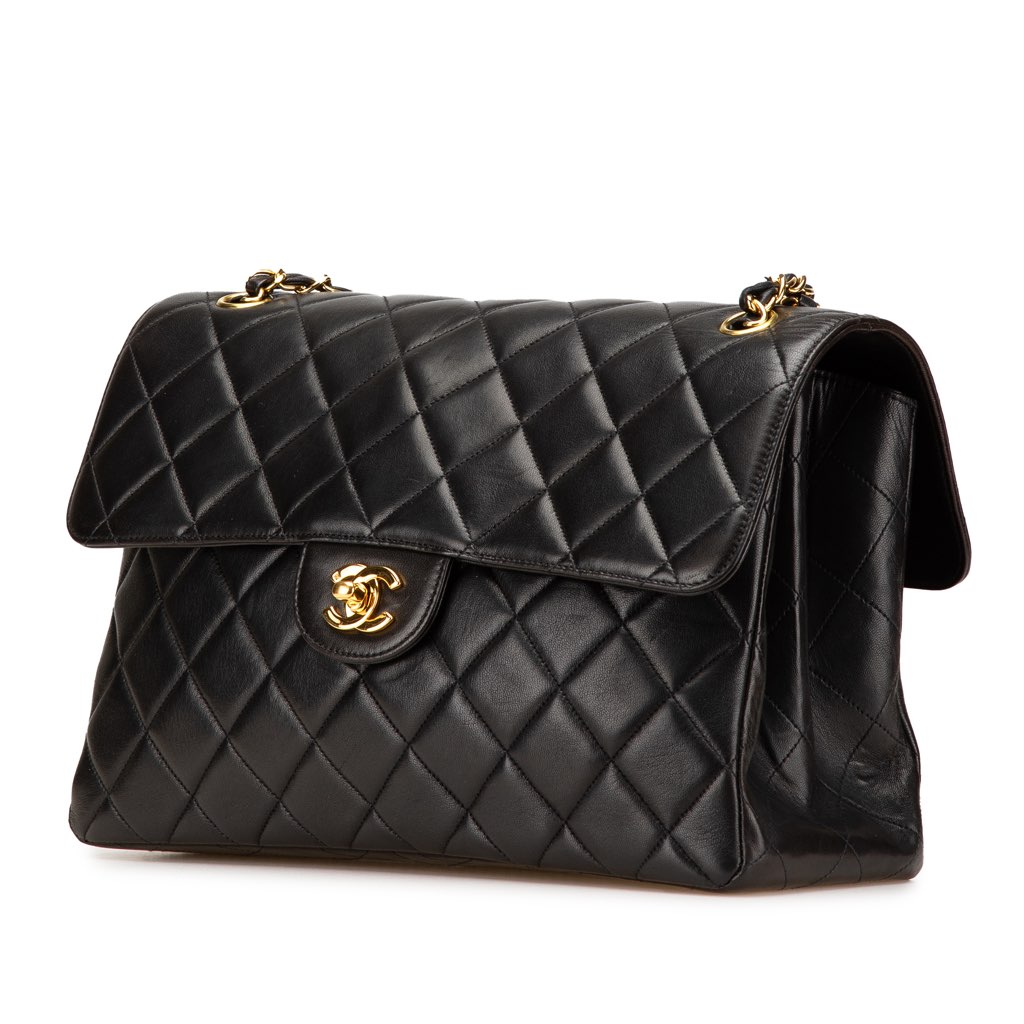 Chanel Jumbo Lambskin Double Sided Flap - Back view