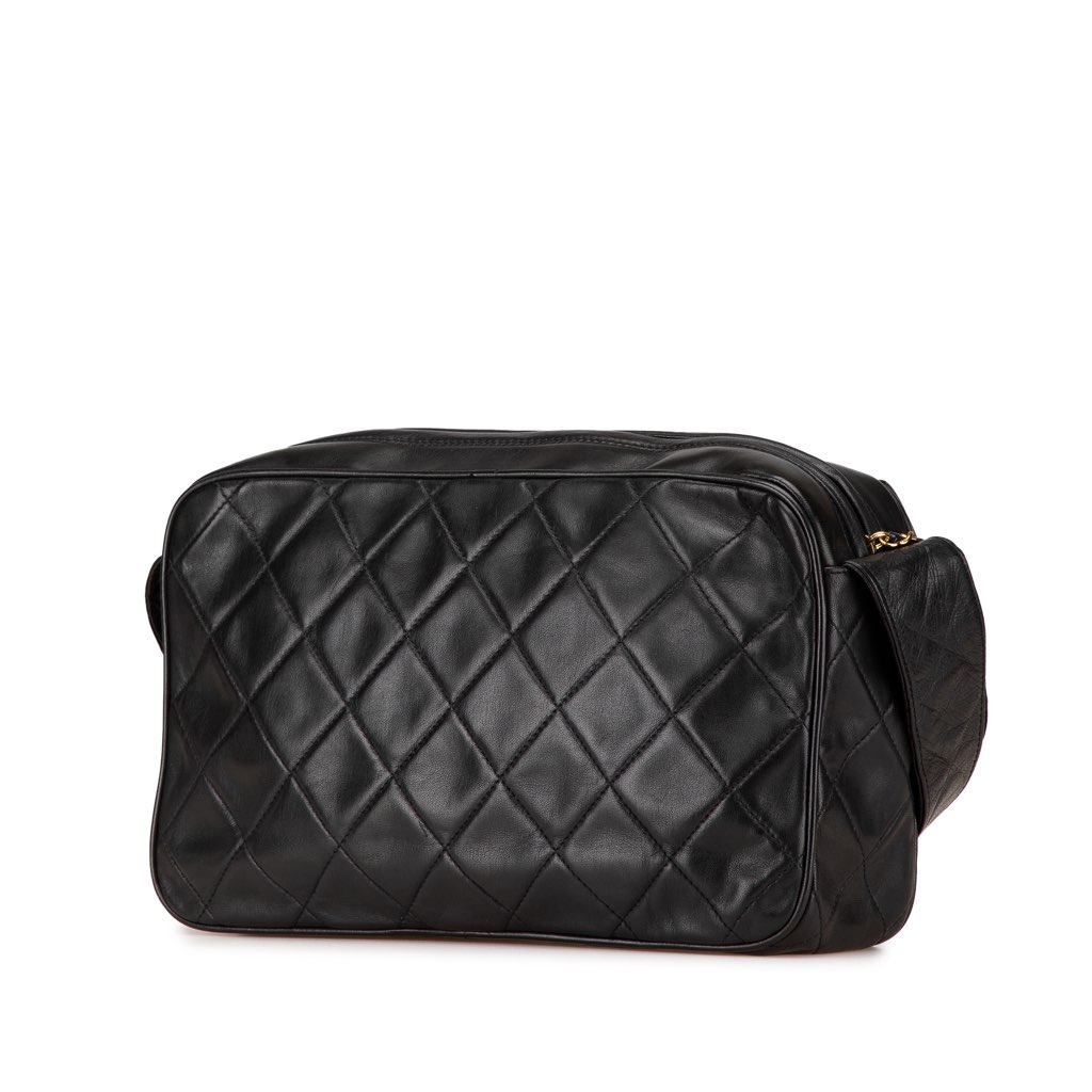 Chanel CC Quilted Lambskin Tassel Crossbody - 2