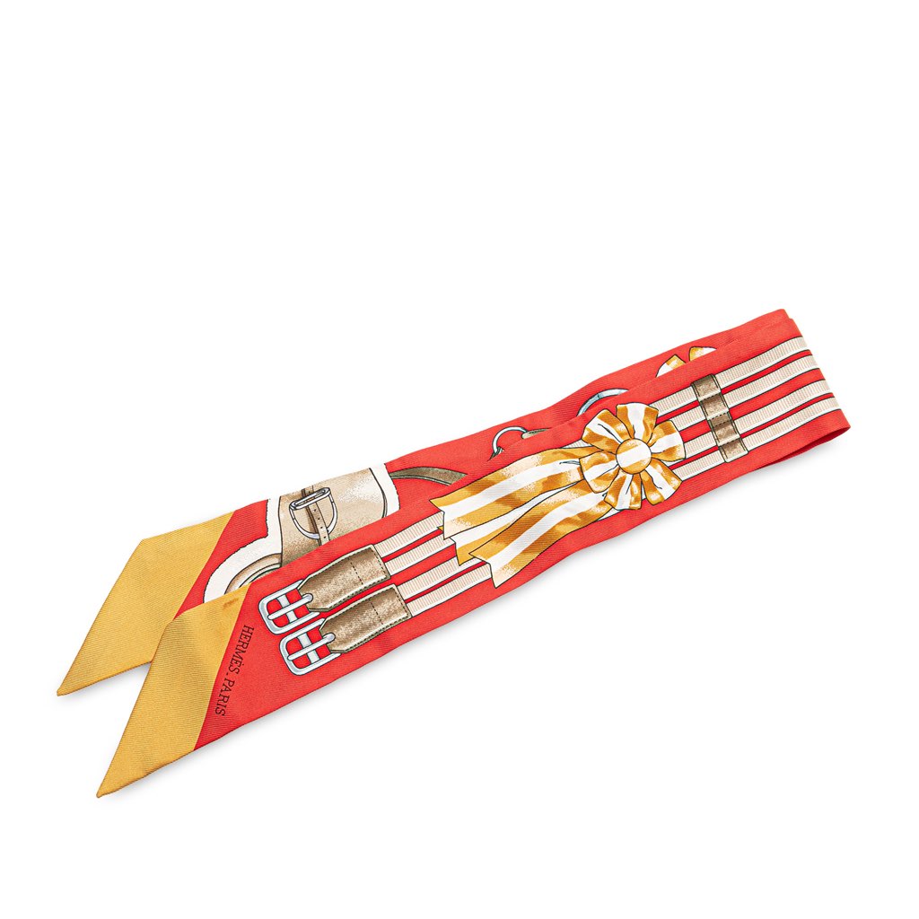 Hermès Jumping Silk Twilly Scarf
