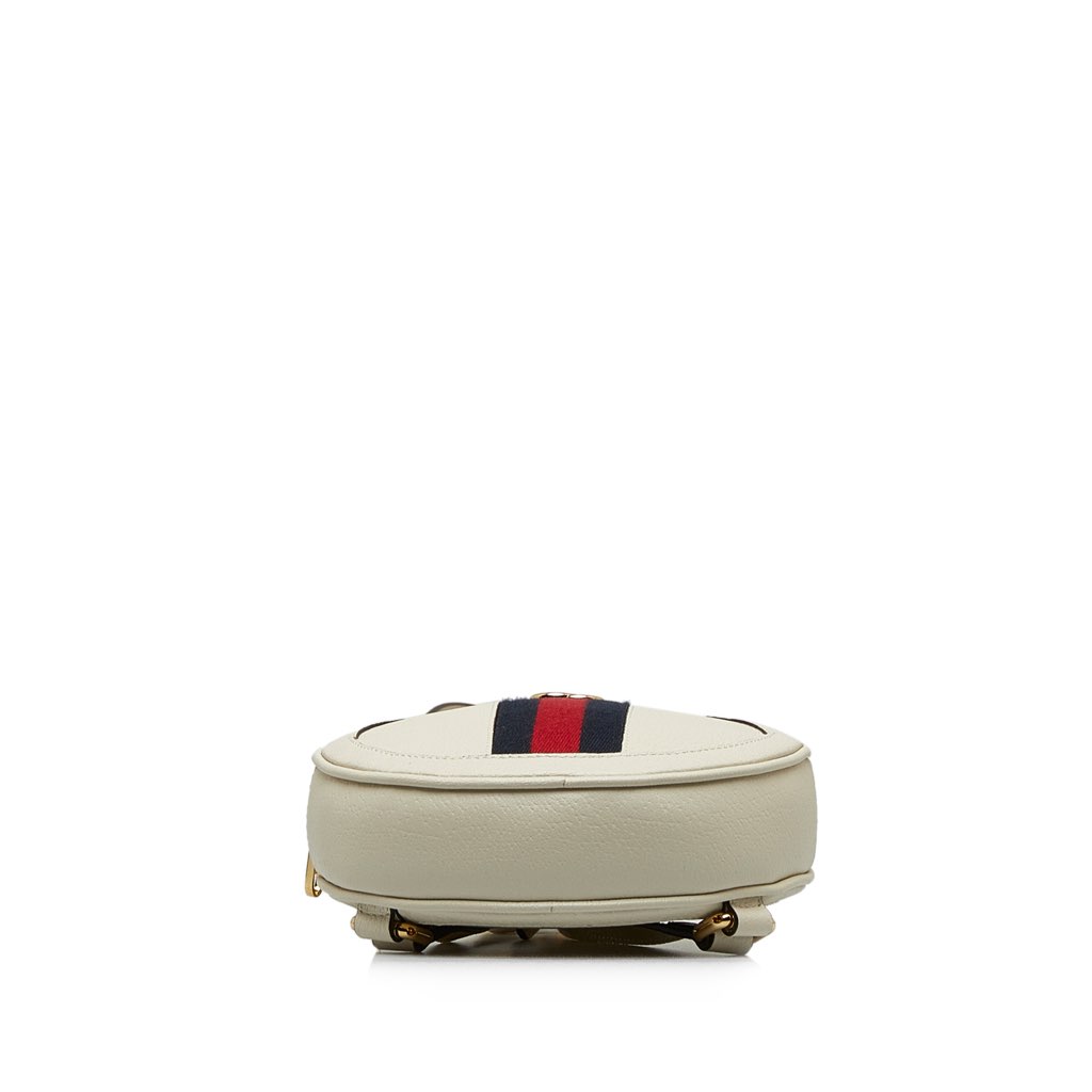 Gucci Mini Leather Round Ophidia Backpack - 4