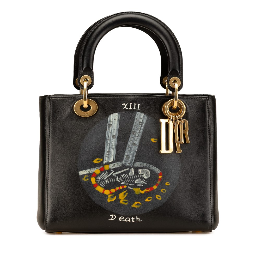 Dior Medium Calfskin Death Tarot Card Lady Dior