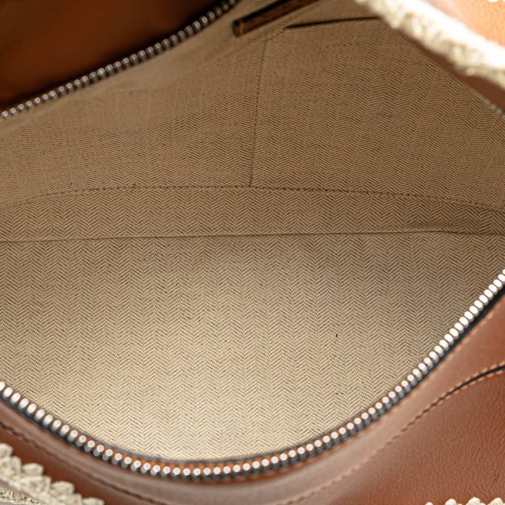 Loewe Medium Calfskin Crochet Trim Puzzle Satchel - 4