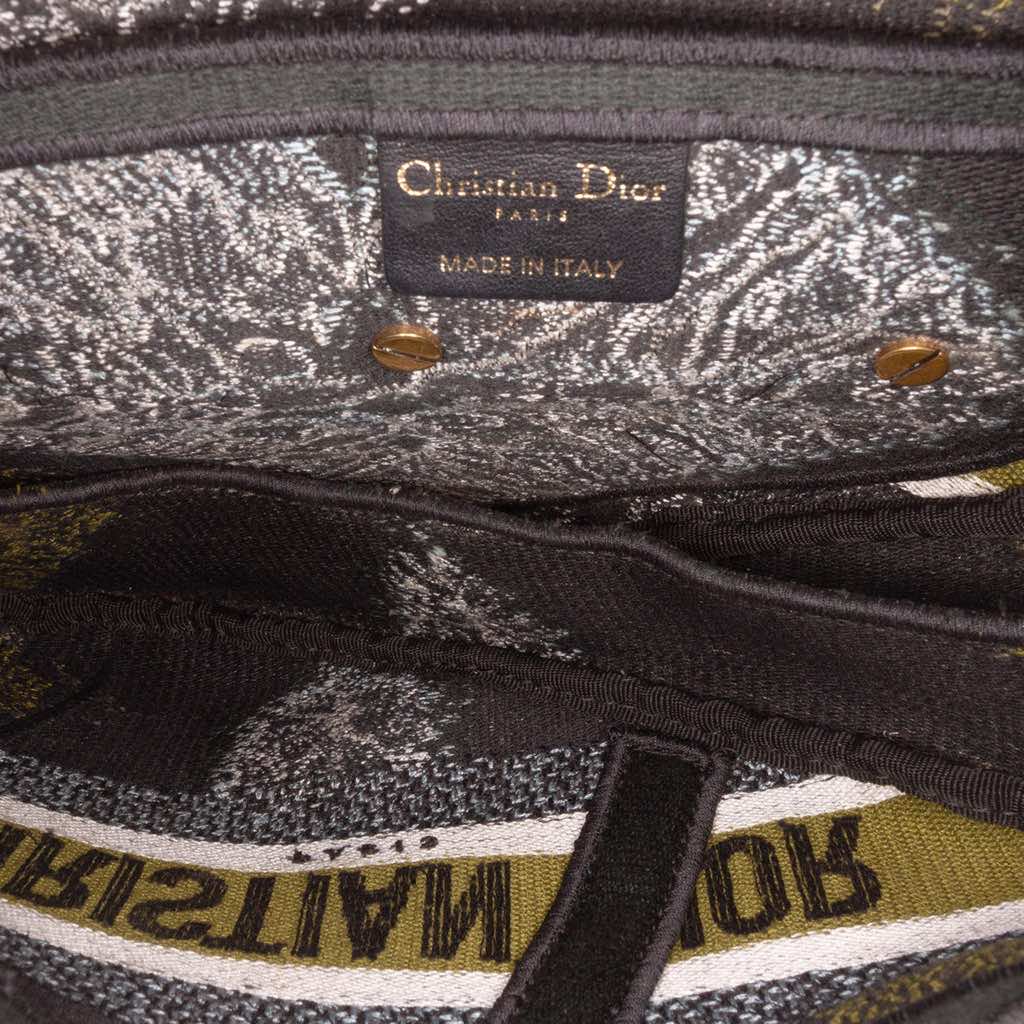 Dior Canvas Embroidered Tie Dye Saddle Bag - 4
