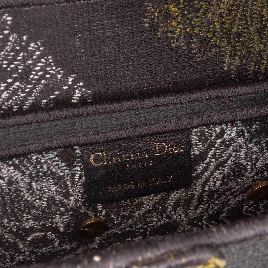 Dior Canvas Embroidered Tie Dye Saddle Bag - Side view