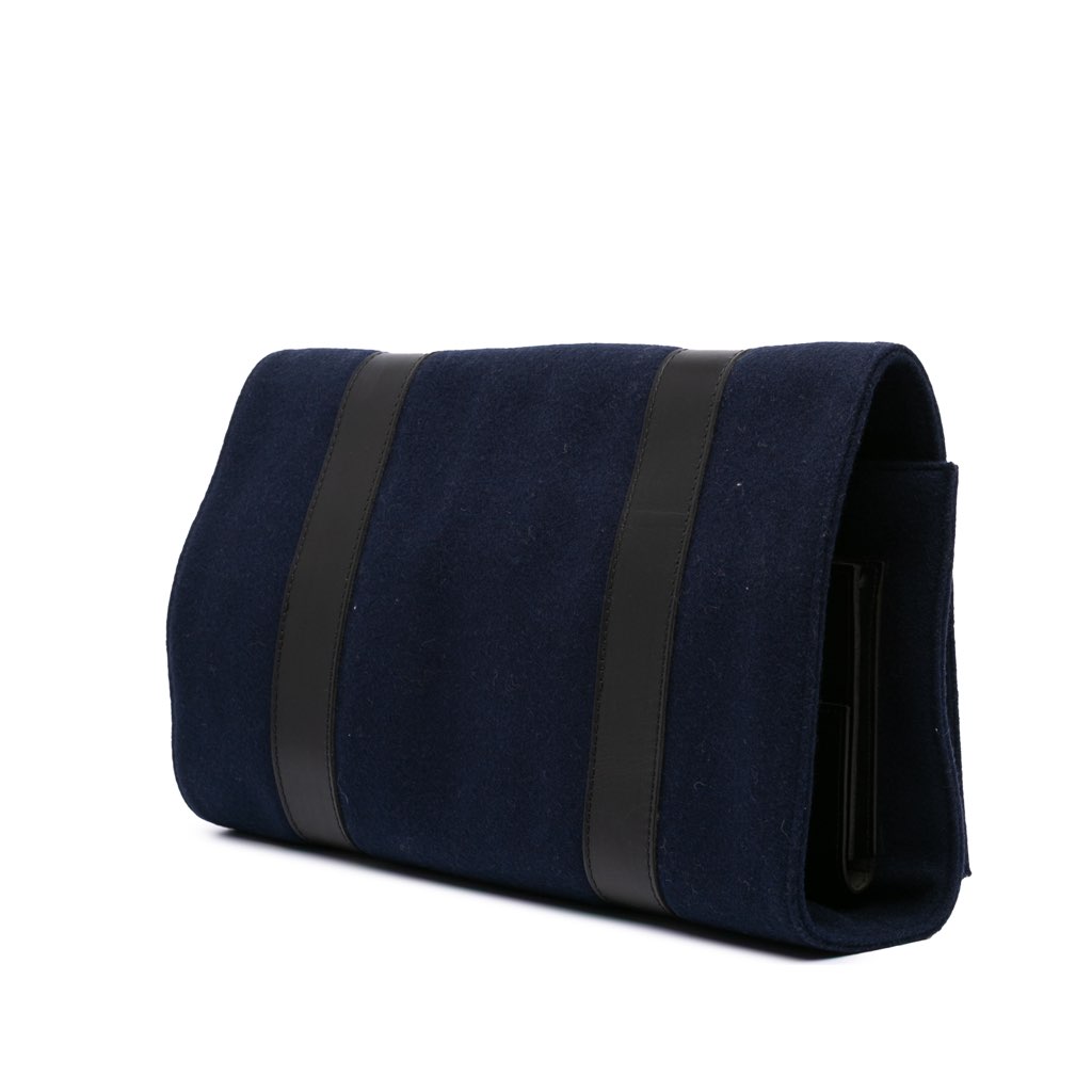 Dior Felt Travel Organizer Clutch - Back view