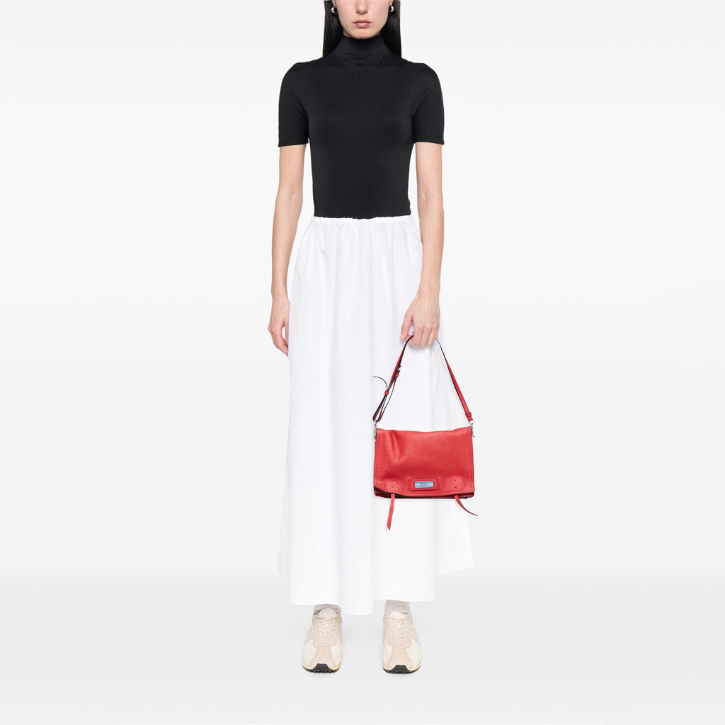 Prada Glace Calf Etiquette Flap Crossbody - Image 13