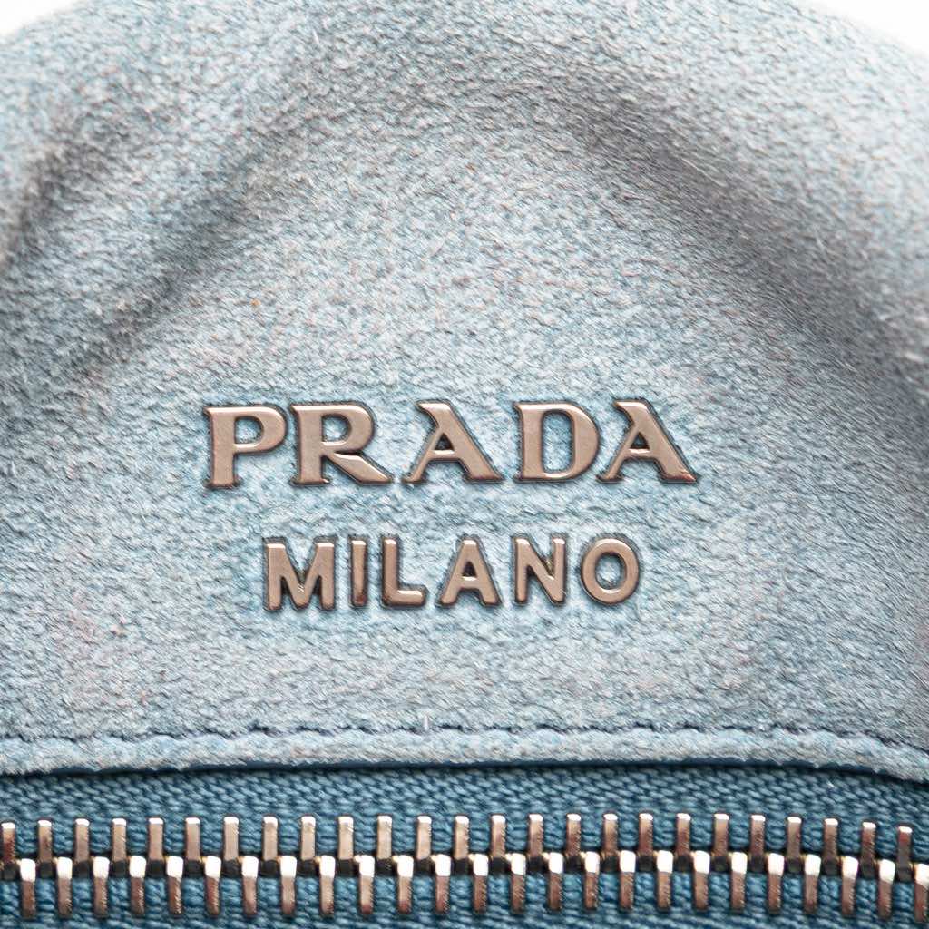 Prada Glace Calf Etiquette Flap Crossbody - Side view