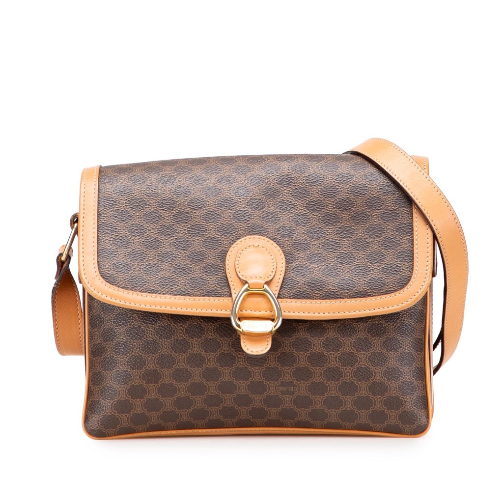 Celine Macadam Coated Canvas Crossbody