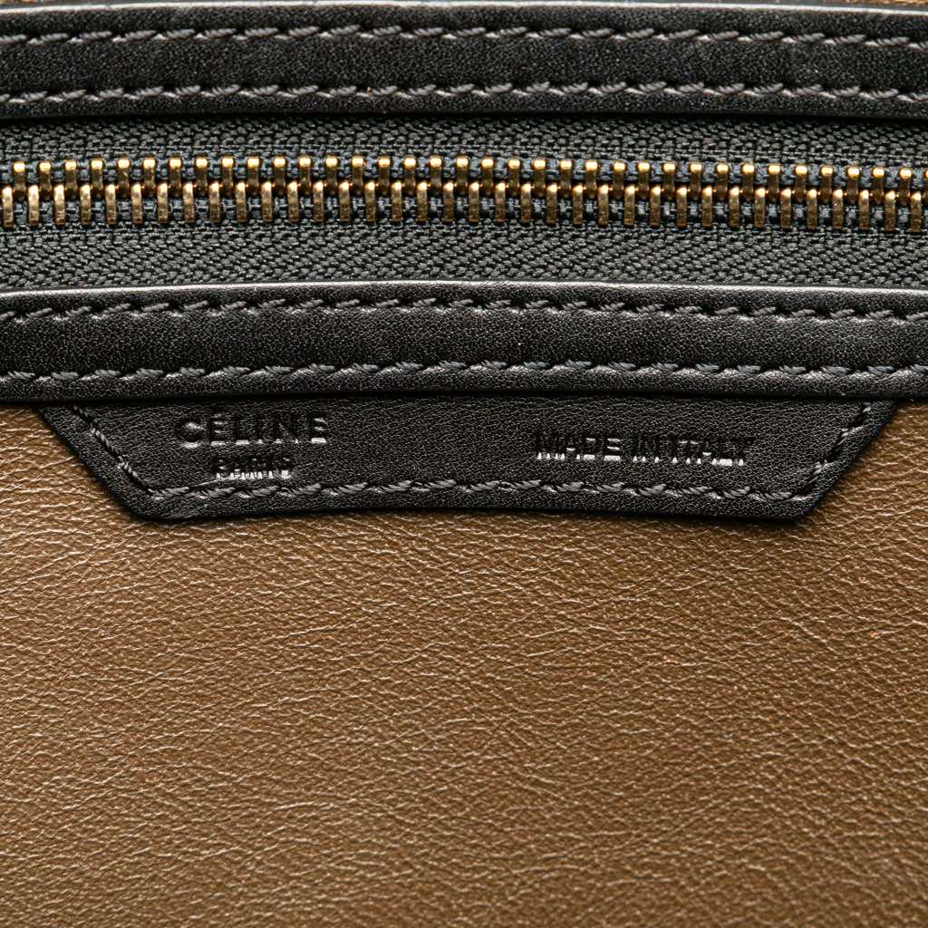 Celine Mini Tricolor Nubuck and Smooth Calfskin Luggage Tote - 5