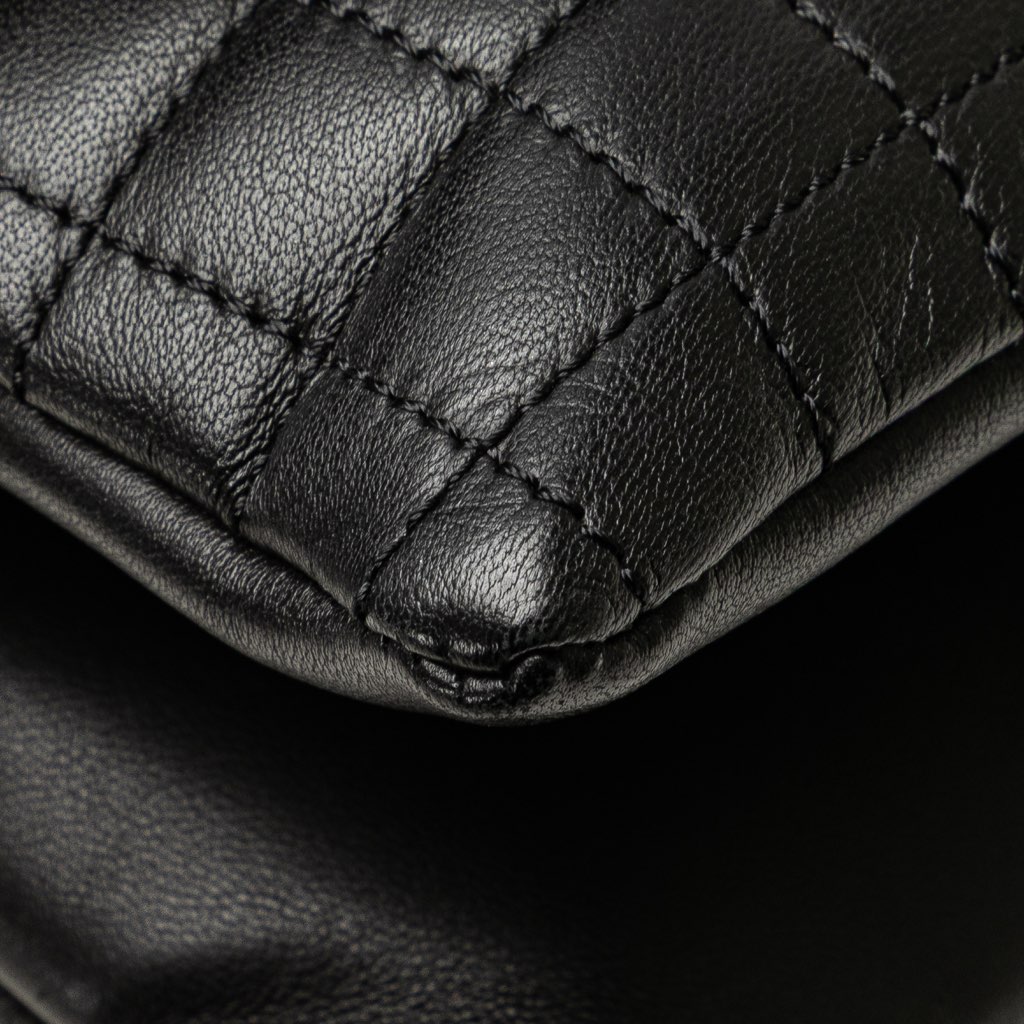 Chanel Choco Bar Calfskin No. 5 Camellia CC Shoulder Bag - Image 13