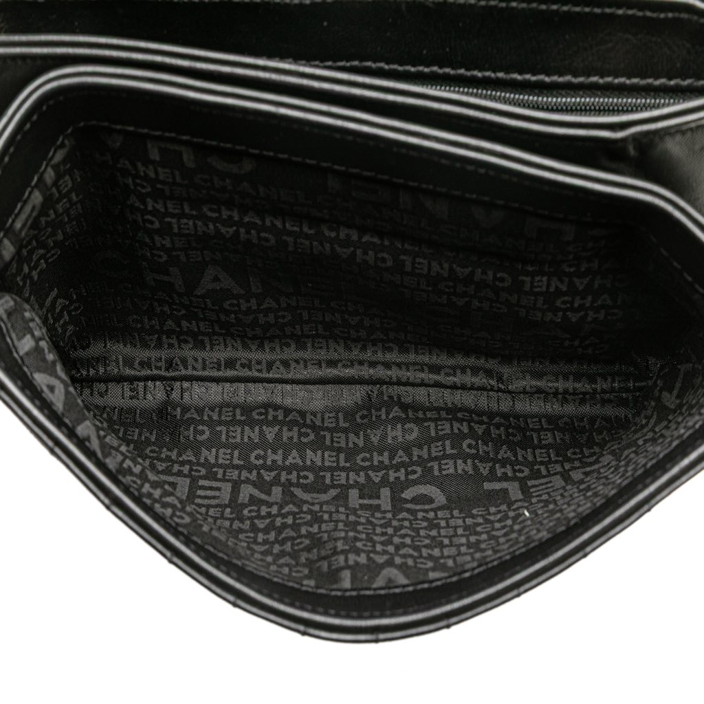 Chanel Choco Bar Calfskin No. 5 Camellia CC Shoulder Bag - 4