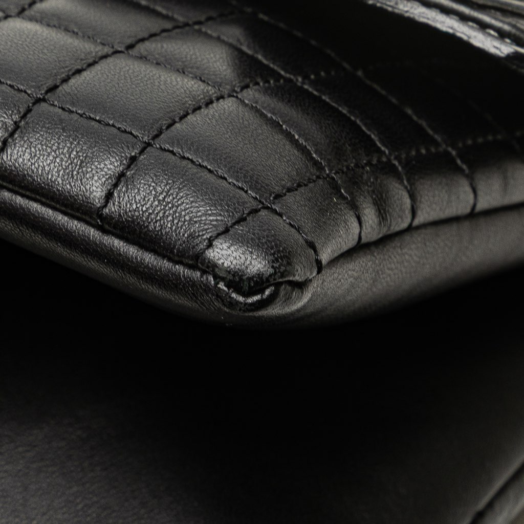 Chanel Choco Bar Calfskin No. 5 Camellia CC Shoulder Bag - Image 12