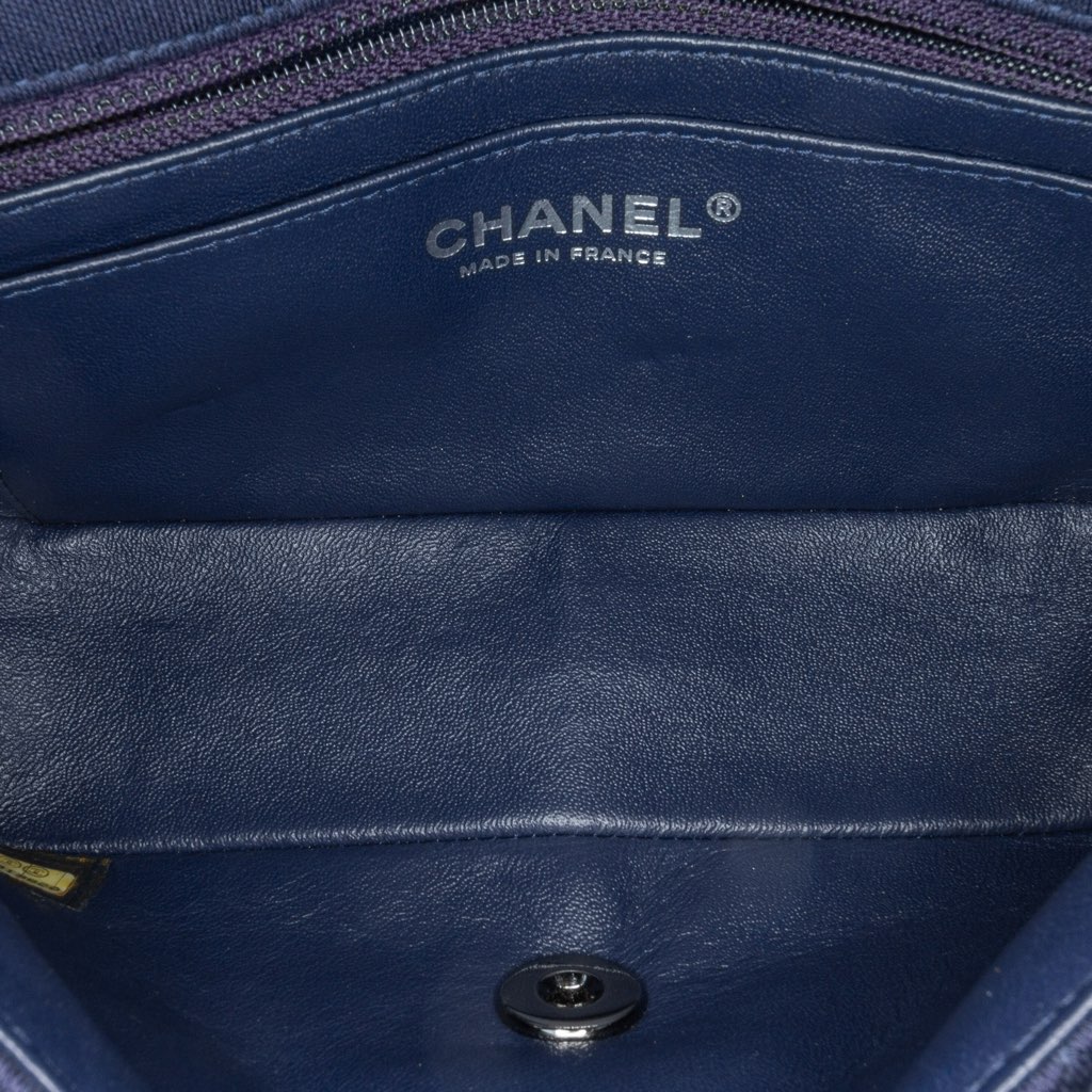 Chanel Mini Rectangular Classic Jersey Single Flap - 4