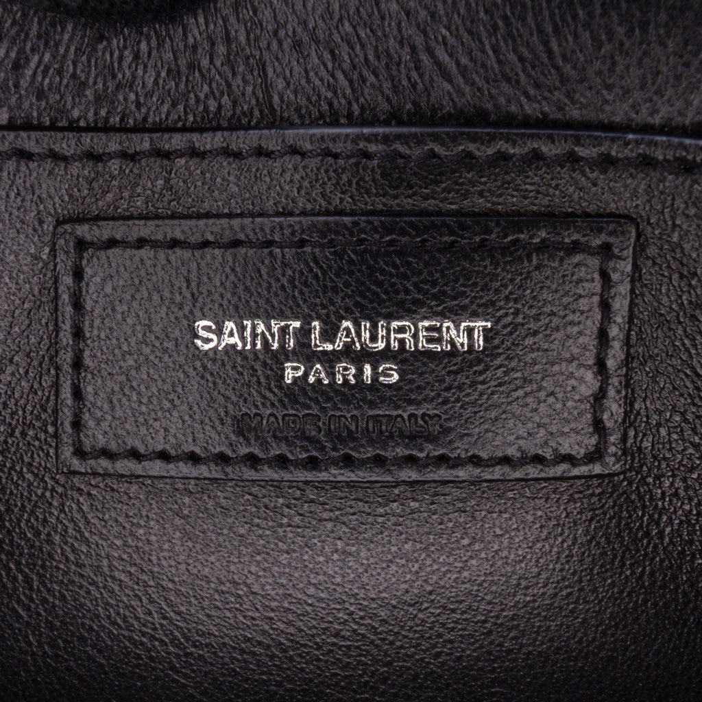 Saint Laurent Small Leather Solferino Satchel In Box - Side view