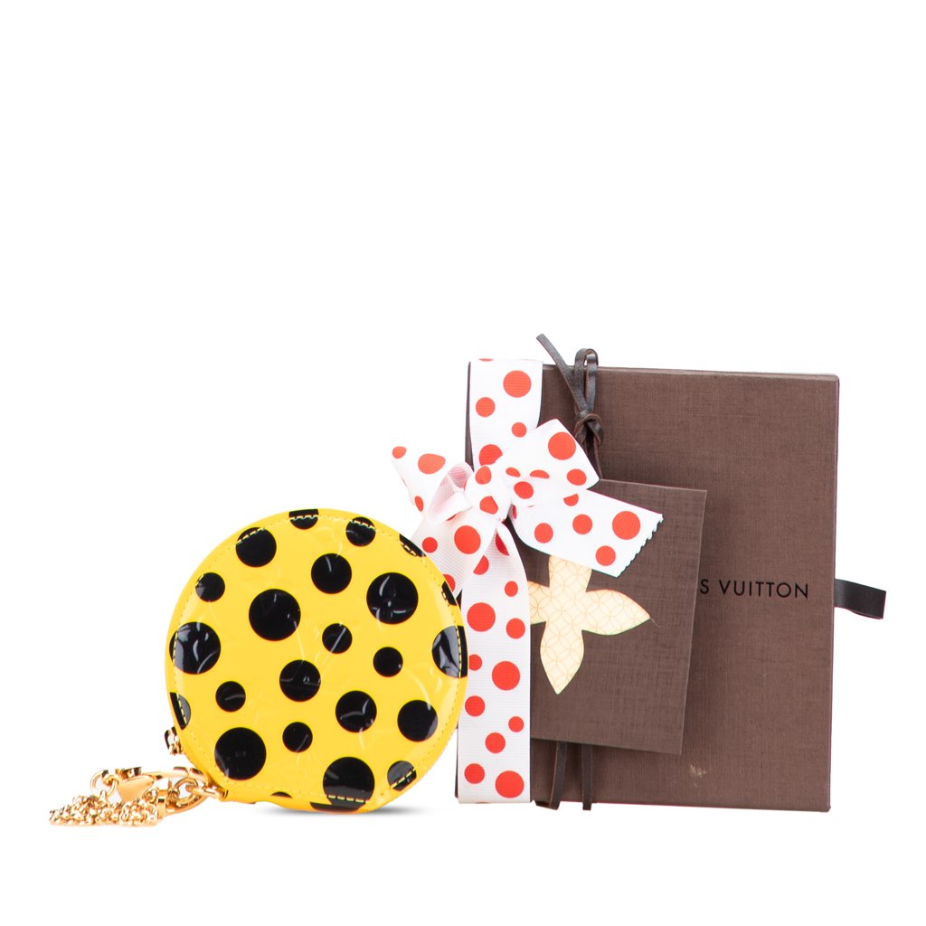 Louis Vuitton Monogram Vernis Kusama Infinity Dots Chapeau Coin Purse - Image 13