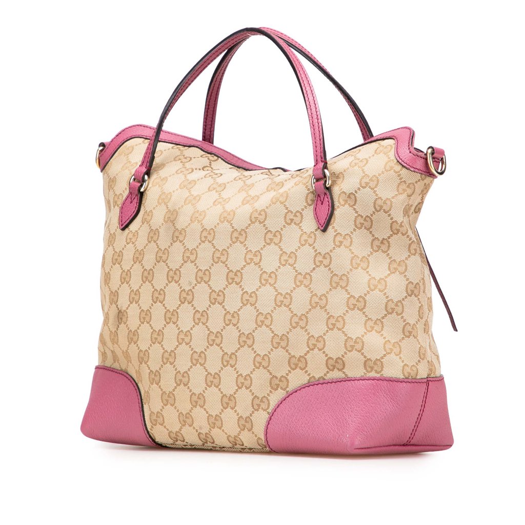 Gucci Medium GG Canvas Bree Satchel - Back view