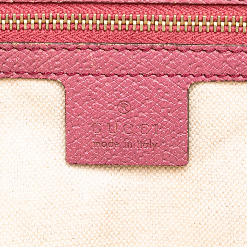 Gucci Medium GG Canvas Bree Satchel - Side view