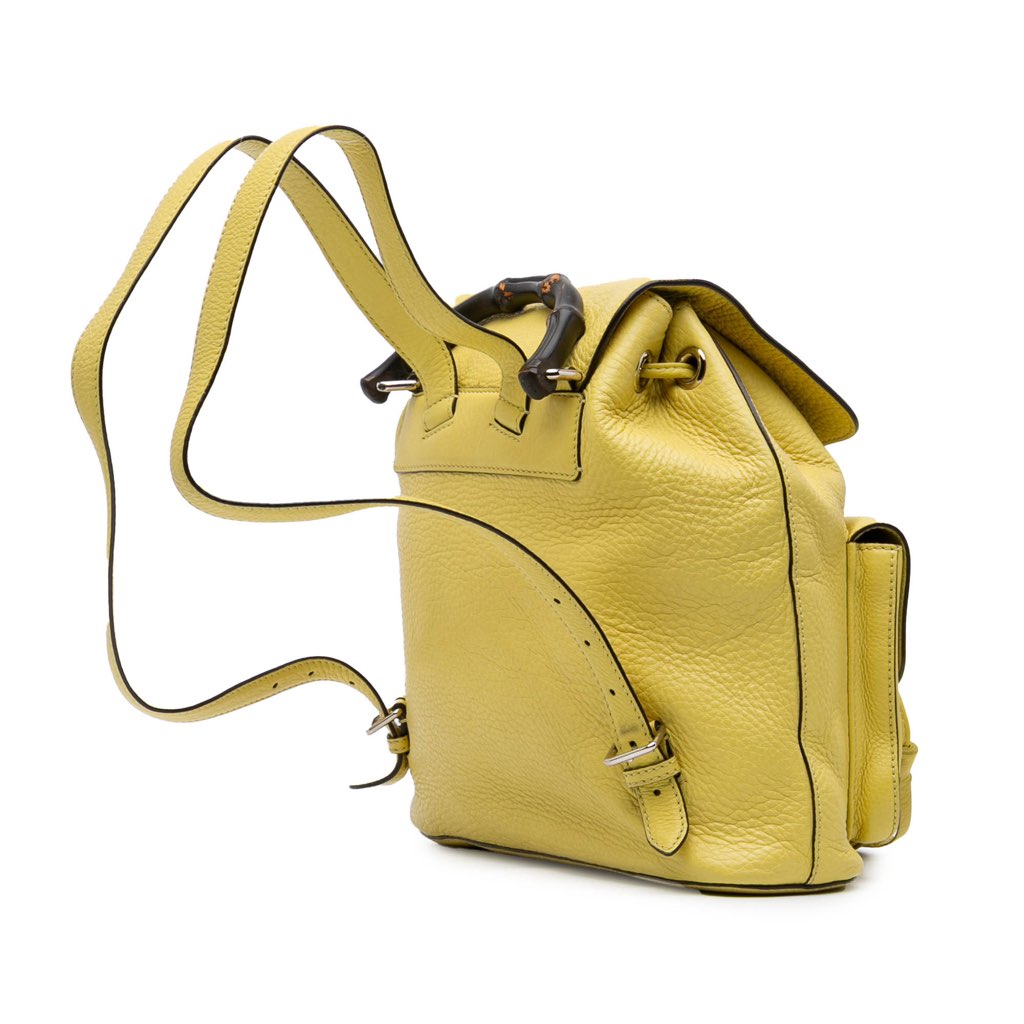 Gucci Leather Bamboo Tassel Backpack - 2