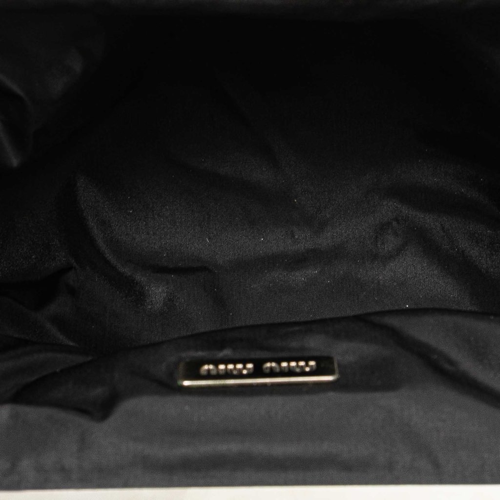 Miu Miu Satin Clasp Clutch on Strap - 4