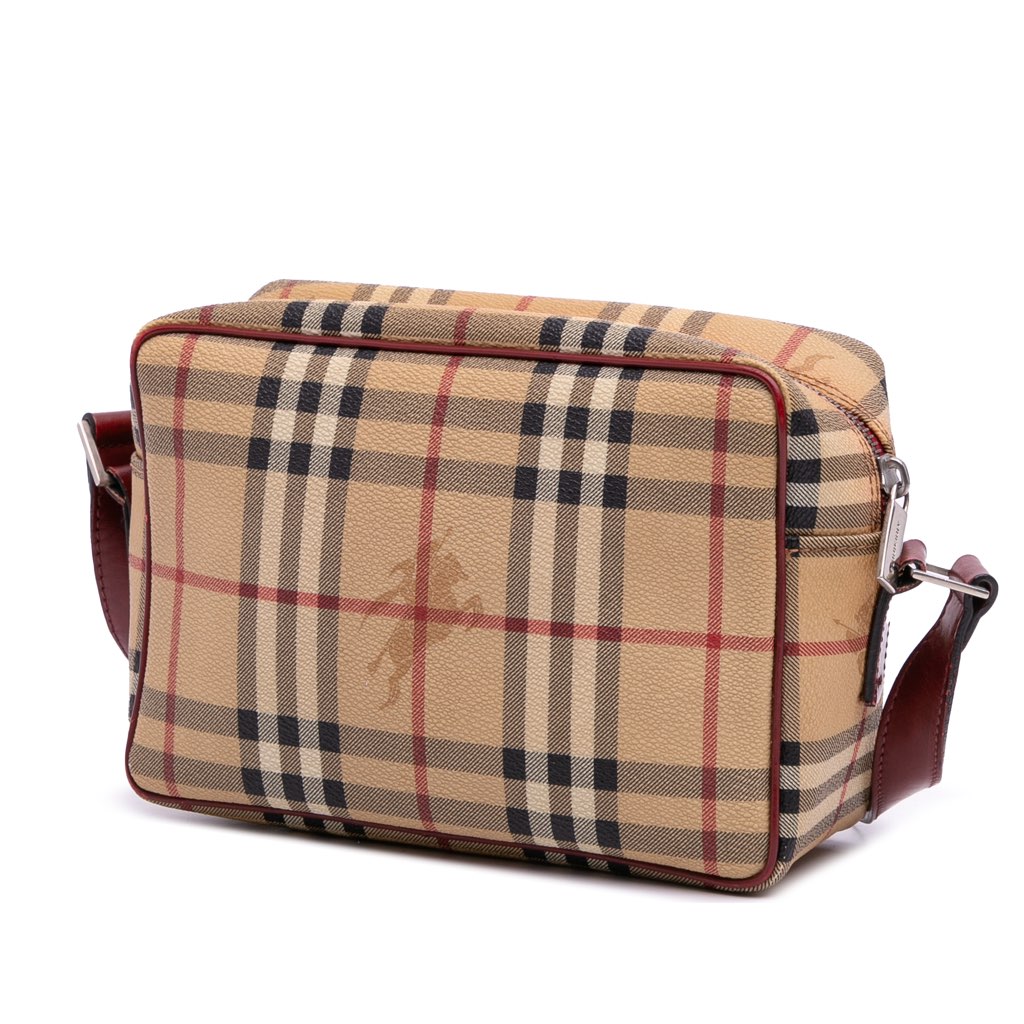Burberry Haymarket Check Coated Canvas Crossbody - 2