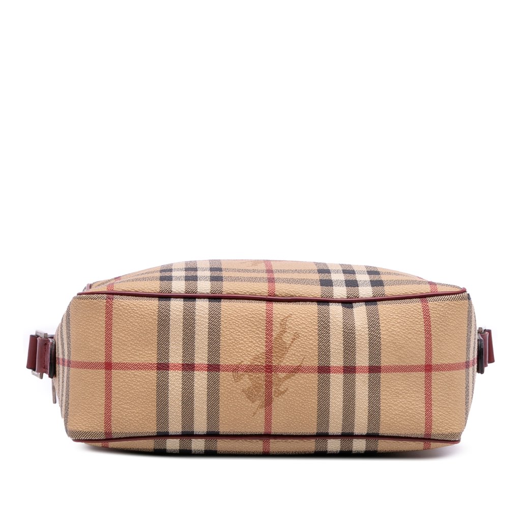 Burberry Haymarket Check Coated Canvas Crossbody - 3
