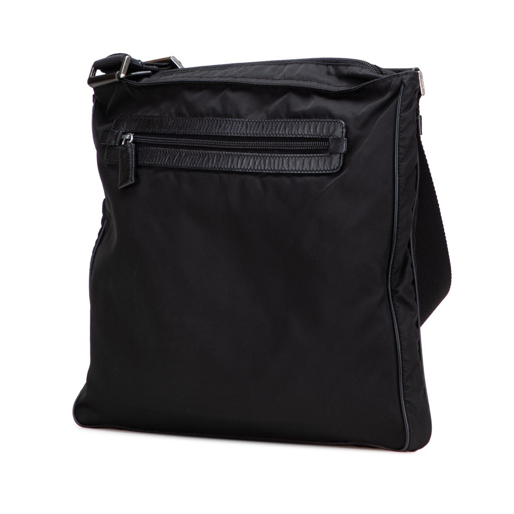 Prada Tessuto Zip Top Crossbody - Back view