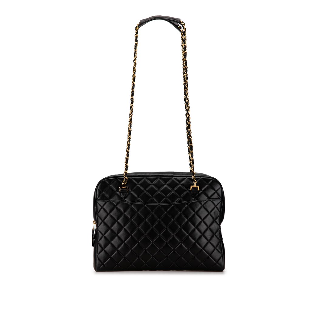 Chanel Quilted Lambskin Chain Shoulder Bag