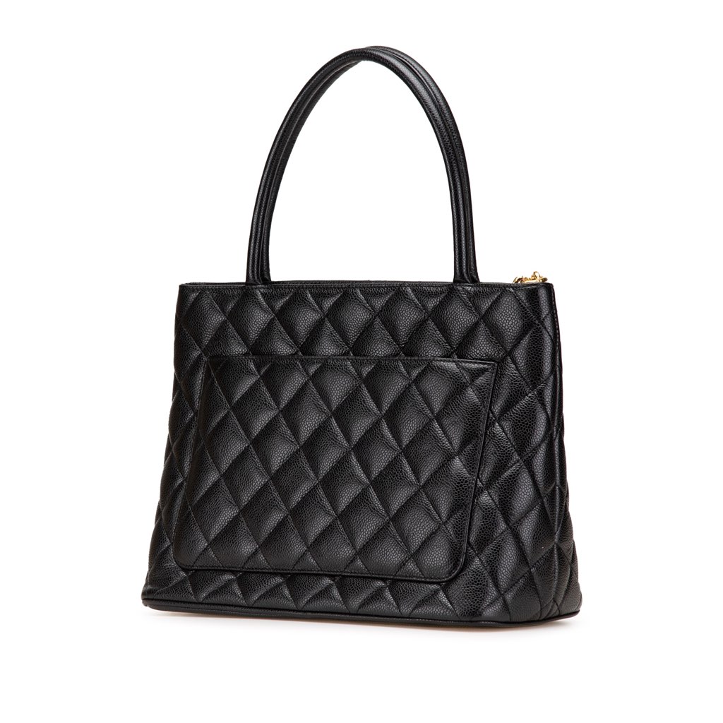 Chanel Caviar Medallion Tote - Back view