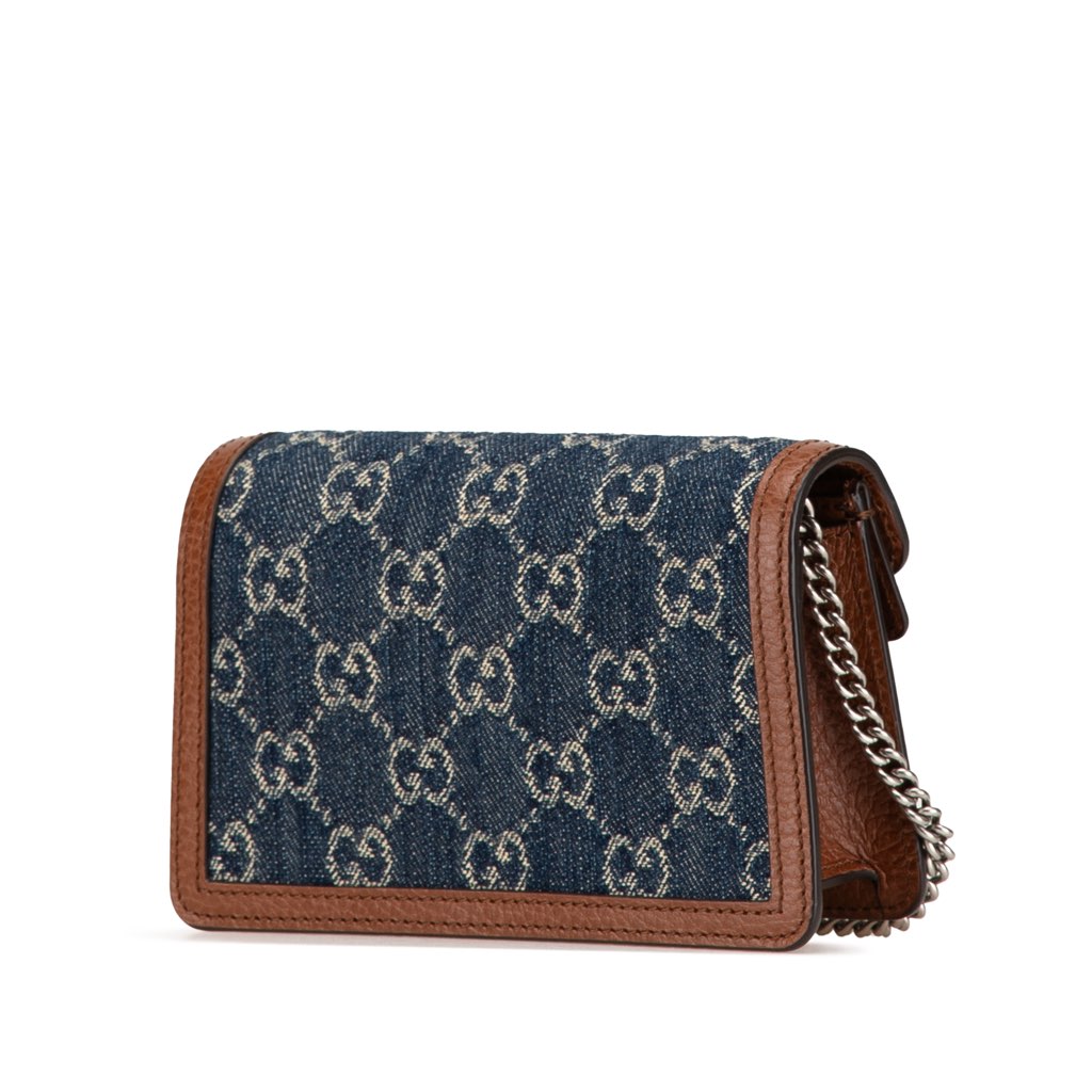 Gucci Super Mini GG Denim Dionysus Crossbody - 2