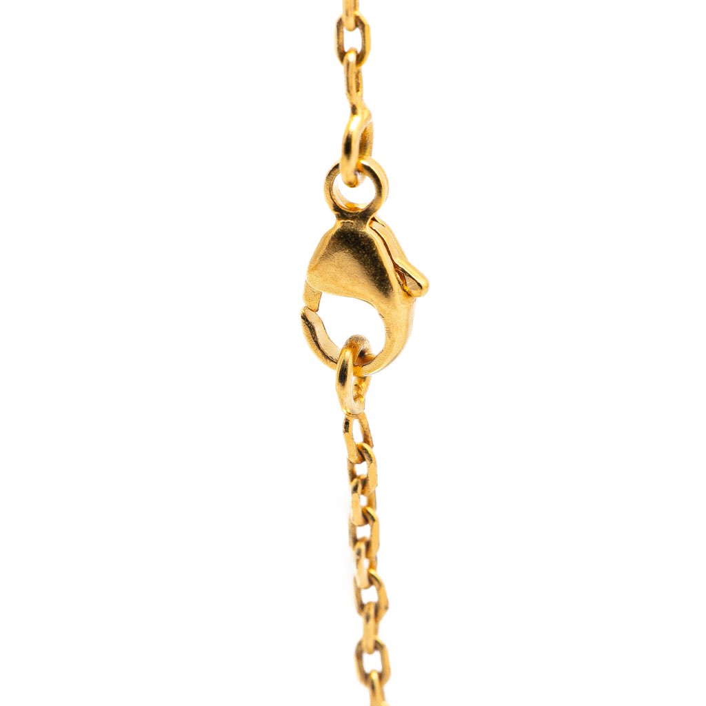 Hermès Gold Plated Cage dH Cube Necklace - 4