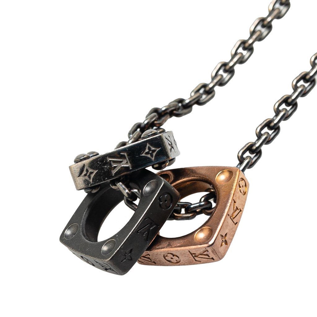 Louis Vuitton Stainless Steel Monogram Bold Necklace - 2