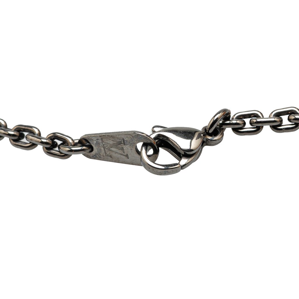 Louis Vuitton Stainless Steel Monogram Bold Necklace - 4