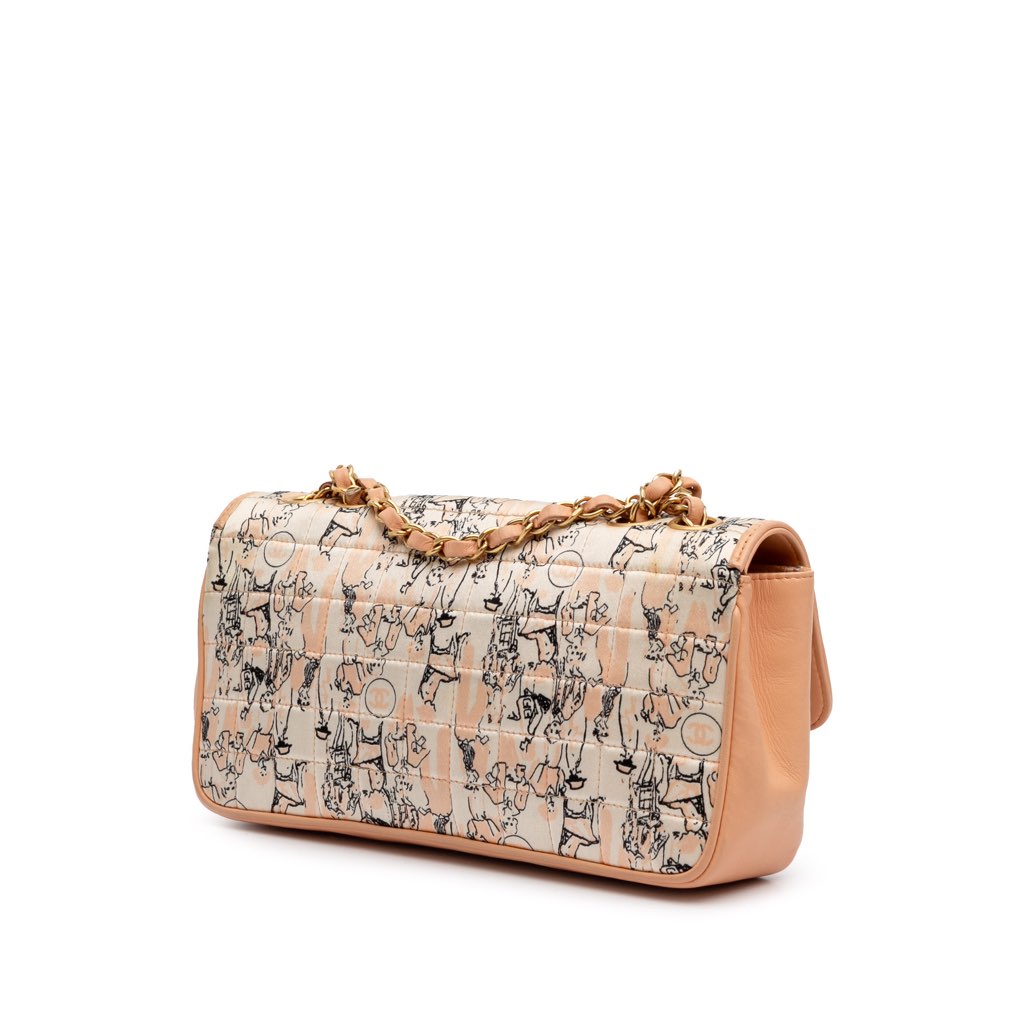 Chanel Silk and Lambskin Coco Mademoiselle Scarf Flap - 2