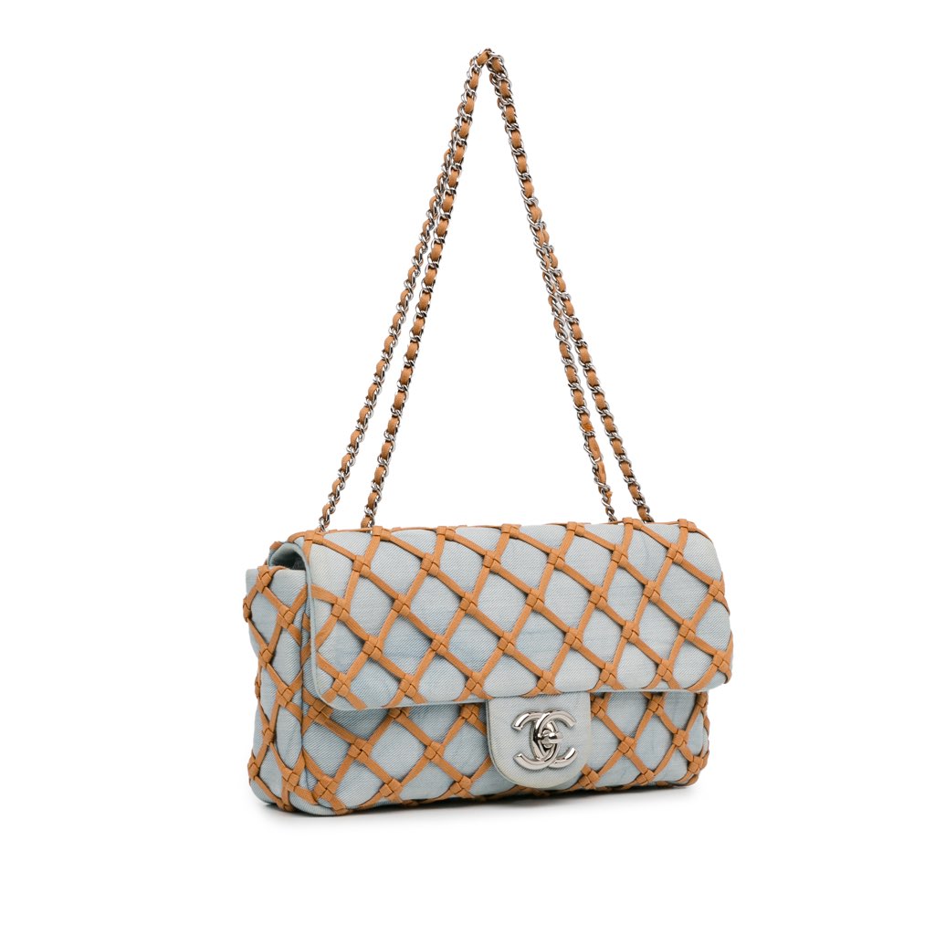 Chanel Small Denim Canebiers Net Flap - 2