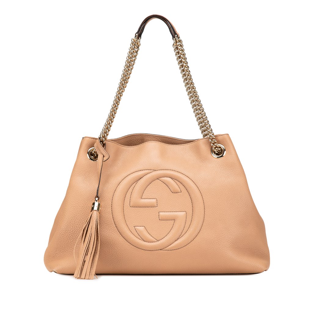 Gucci Medium Leather Soho Chain Tote