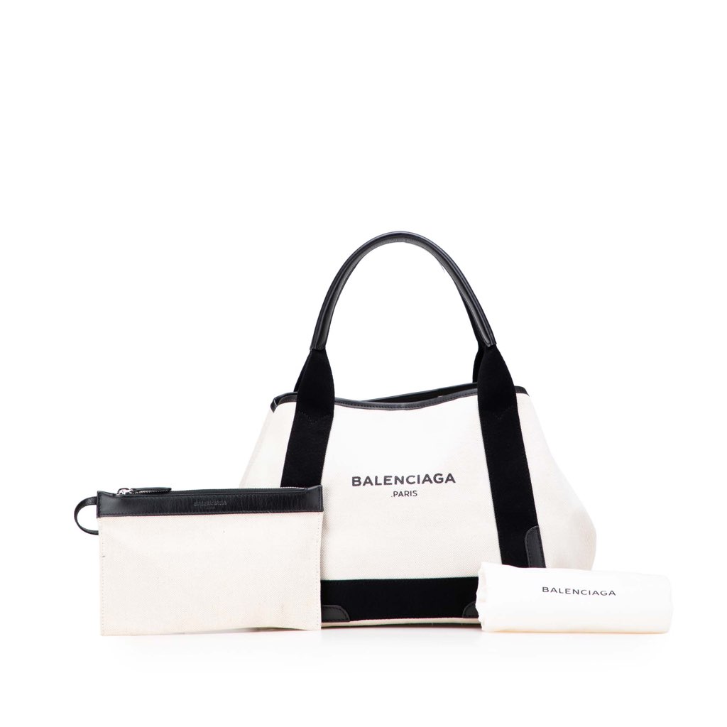 Balenciaga Canvas S Navy Cabas Tote - Image 13