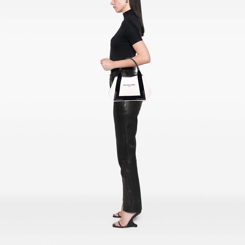 Balenciaga Canvas S Navy Cabas Tote - Image 12