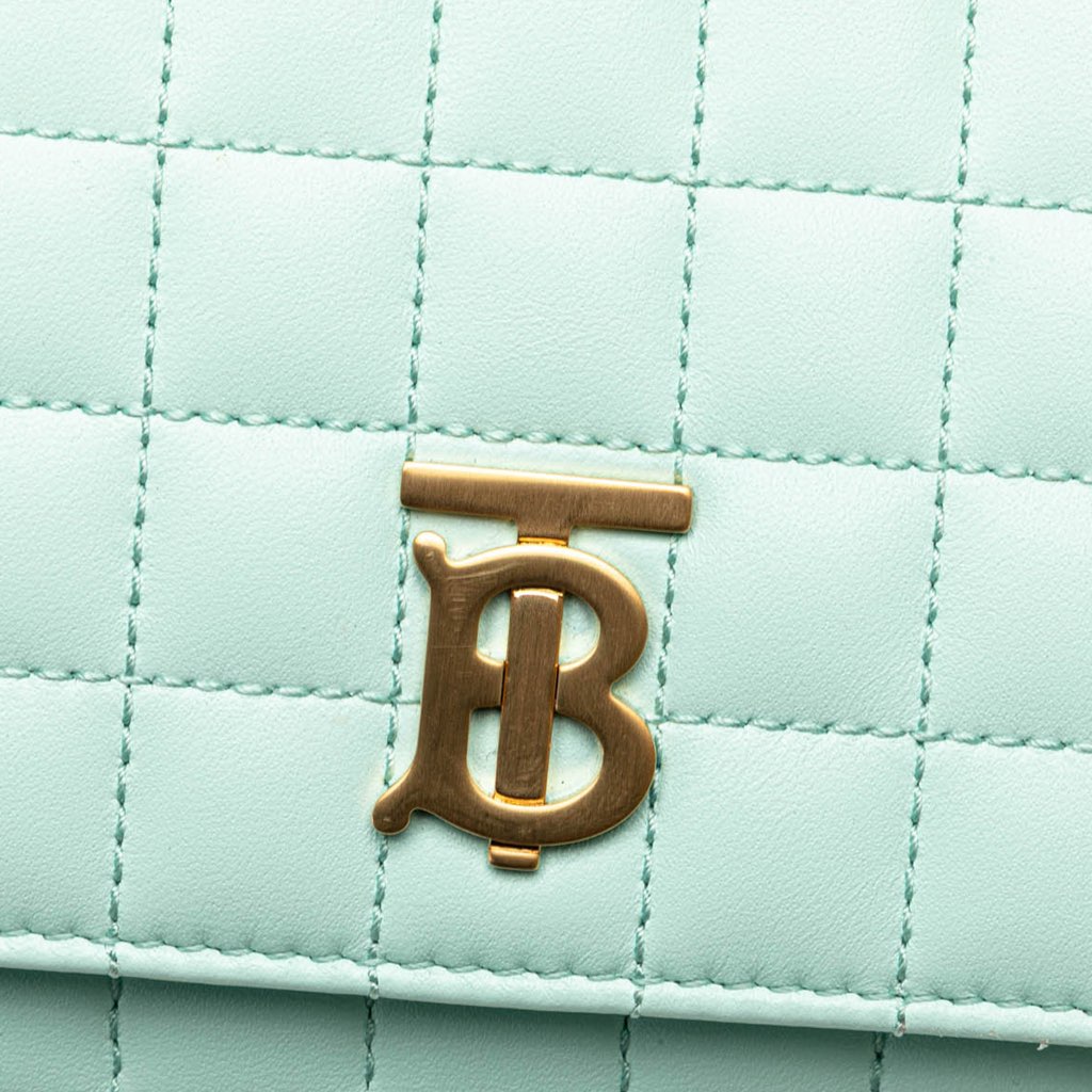 Burberry Quilted Leather Lola Clutch on Chain - 5