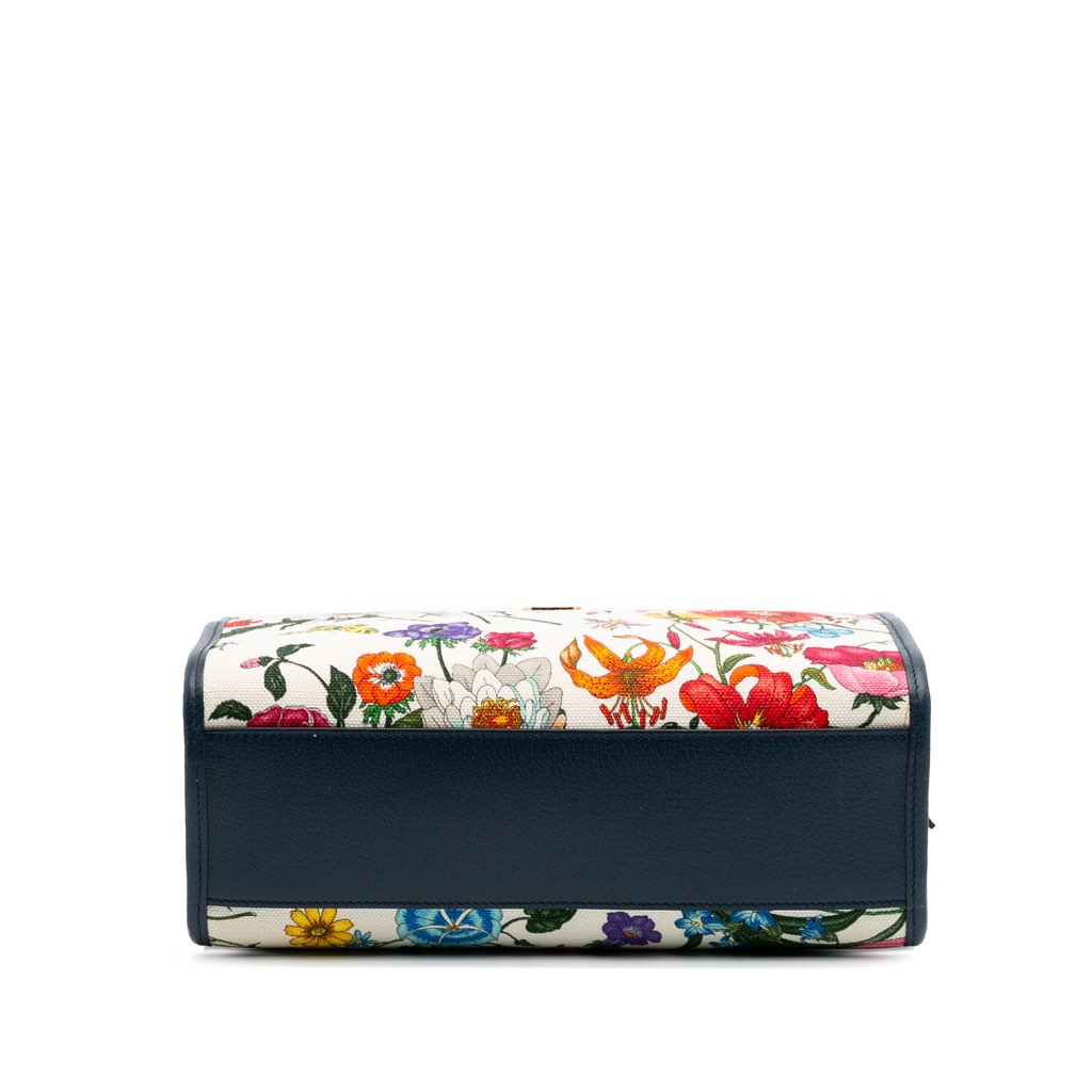 Gucci Medium Canvas Flora Satchel - 3