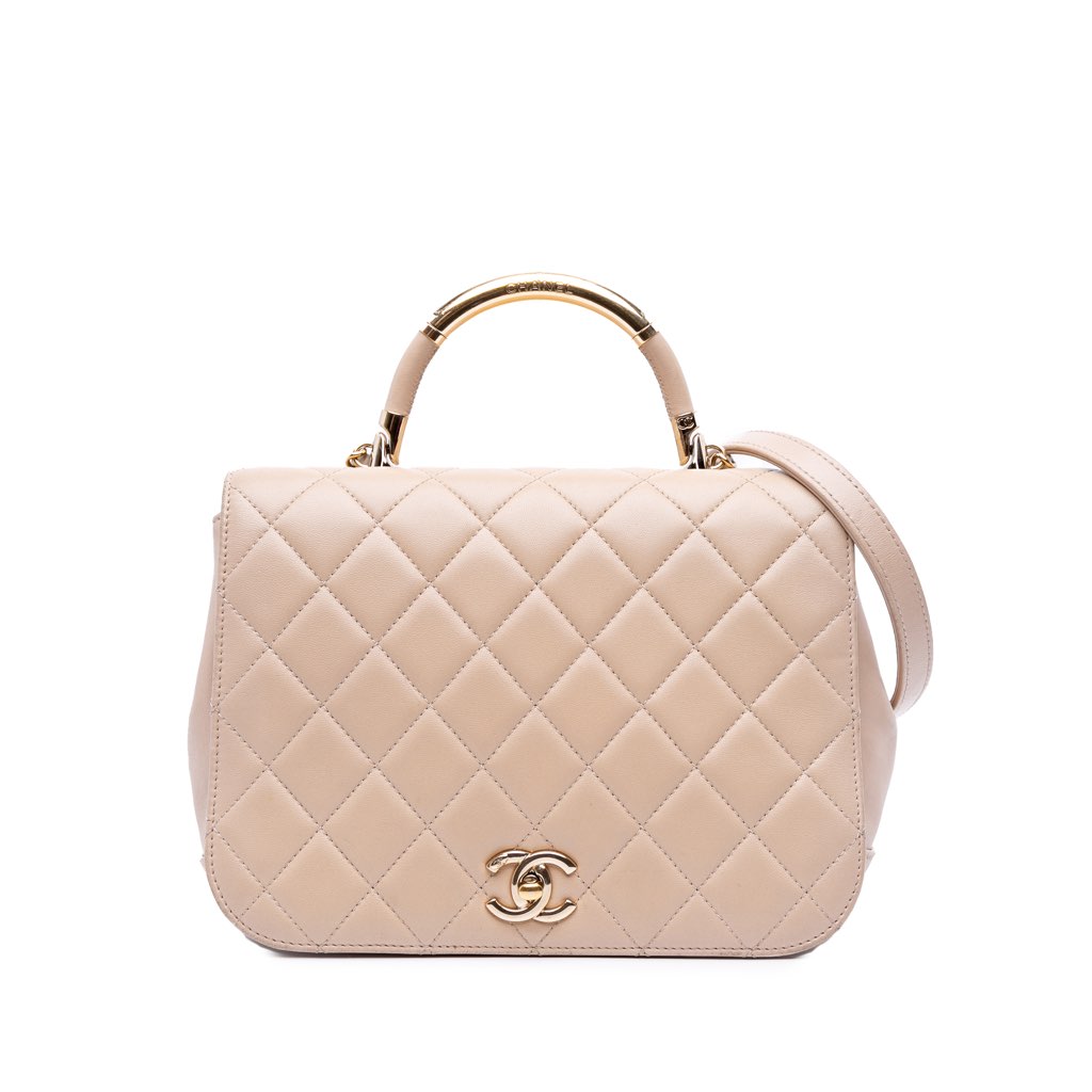 Chanel Medium Quilted Lambskin Carry Chic Flap