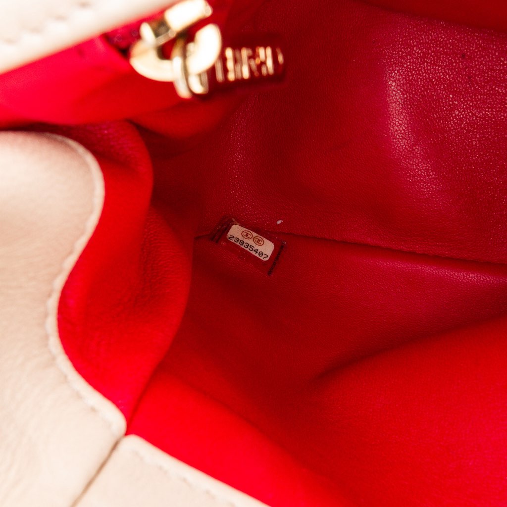 Chanel Medium Quilted Lambskin Carry Chic Flap - Side view