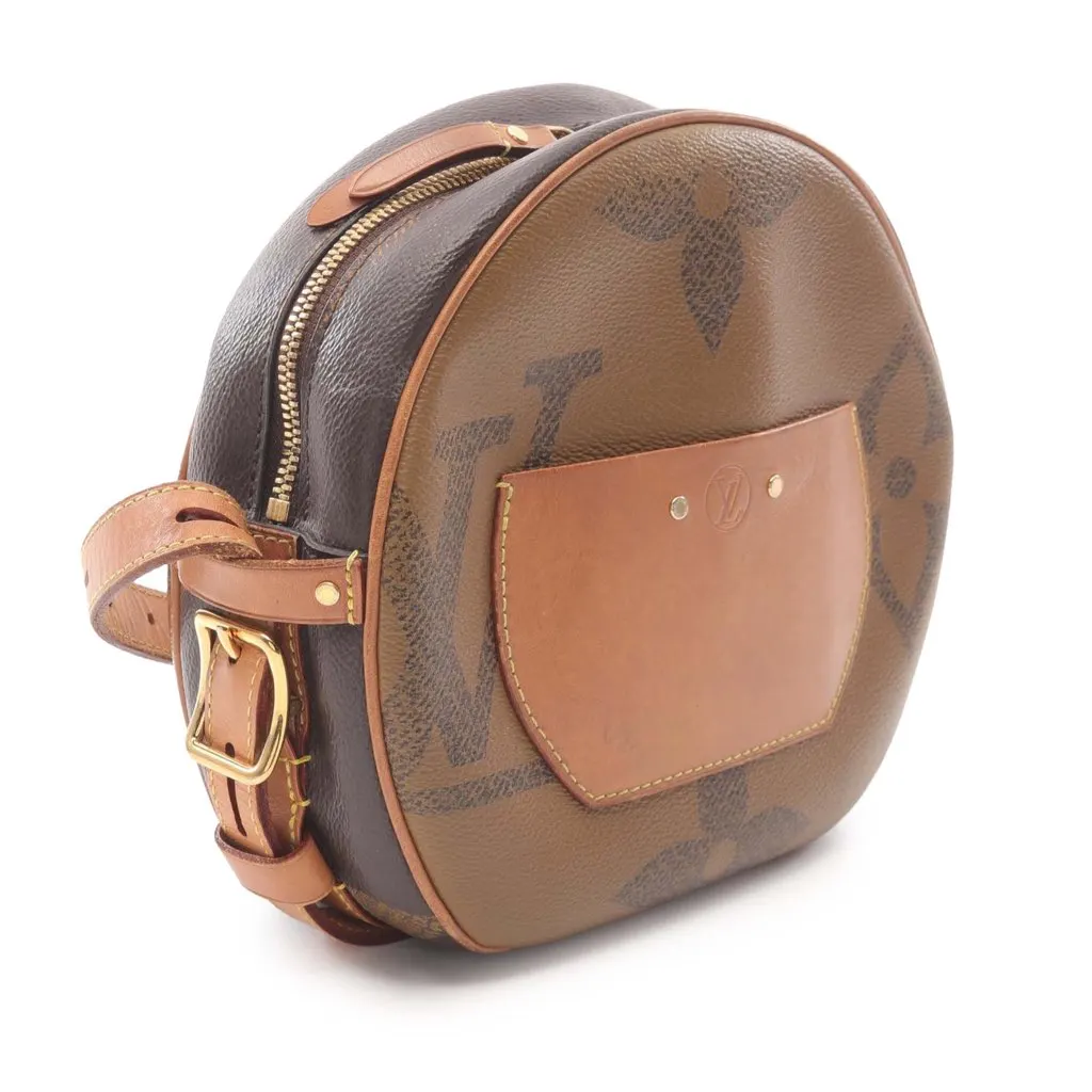 Louis Vuitton Monogram Giant Reverse Boite Chapeau Souple Brown Canvas Good - Back View