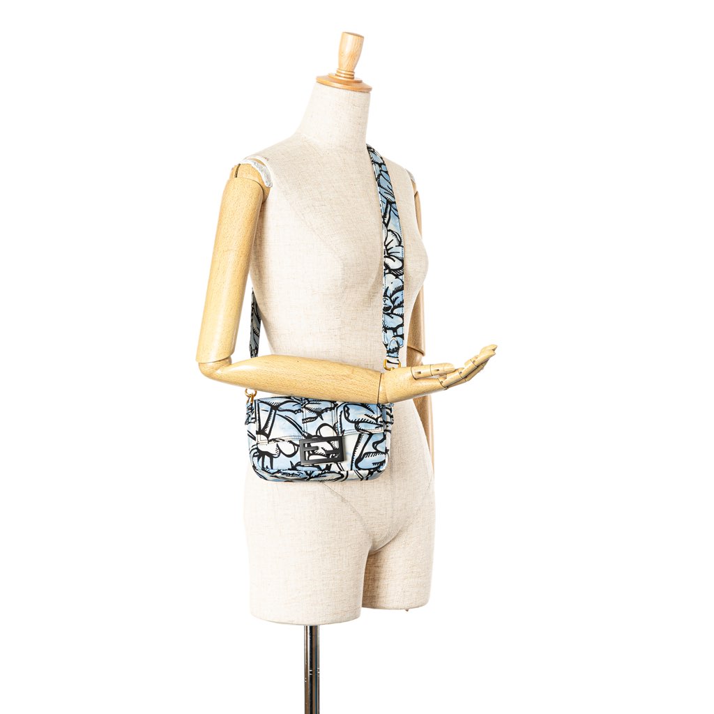 Fendi Joshua Vides Mini Nylon Convertible Baguette Crossbody - Detail 2