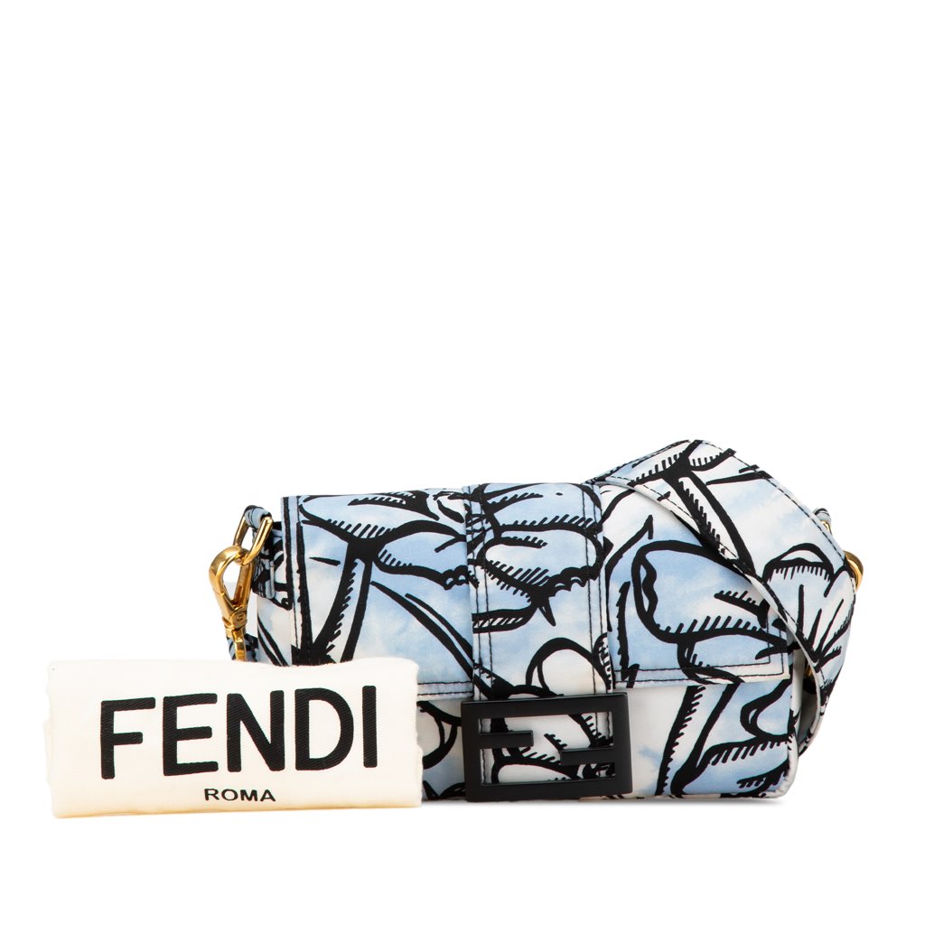 Fendi Joshua Vides Mini Nylon Convertible Baguette Crossbody - Image 10