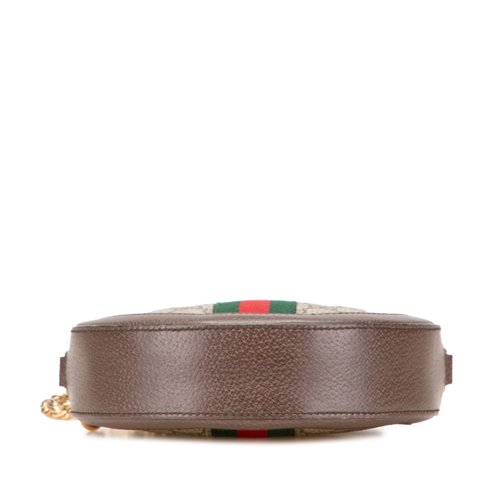 Gucci Mini GG Supreme Round Ophidia Crossbody - 3