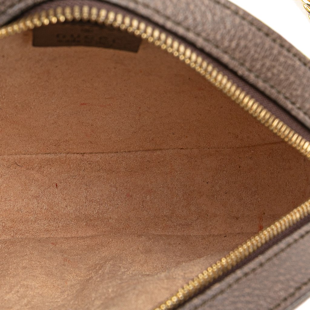 Gucci Mini GG Supreme Round Ophidia Crossbody - 4