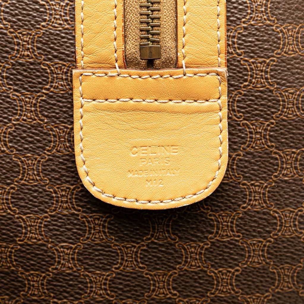 Celine Macadam Coated Canvas Boston Bag - 5