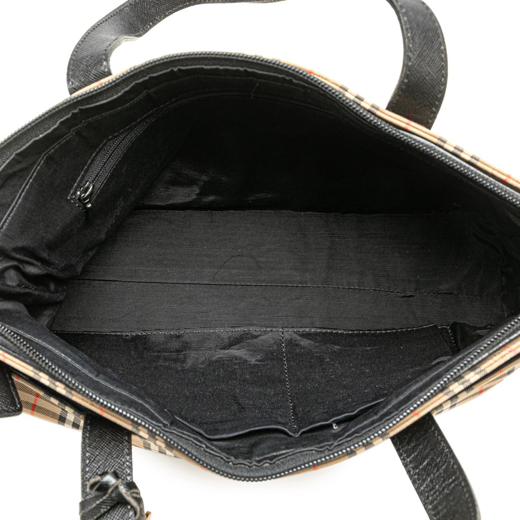 Burberry Haymarket Check Canvas Tote - 4