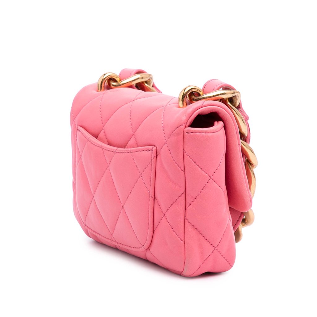 Chanel Mini Quilted Lambskin Funky Town Flap - Back view